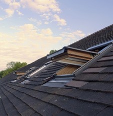 Roof windows installed